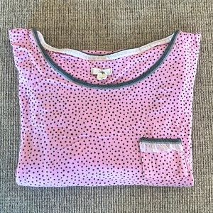 Women’s 3X plus size pink short sleeve nightshirt